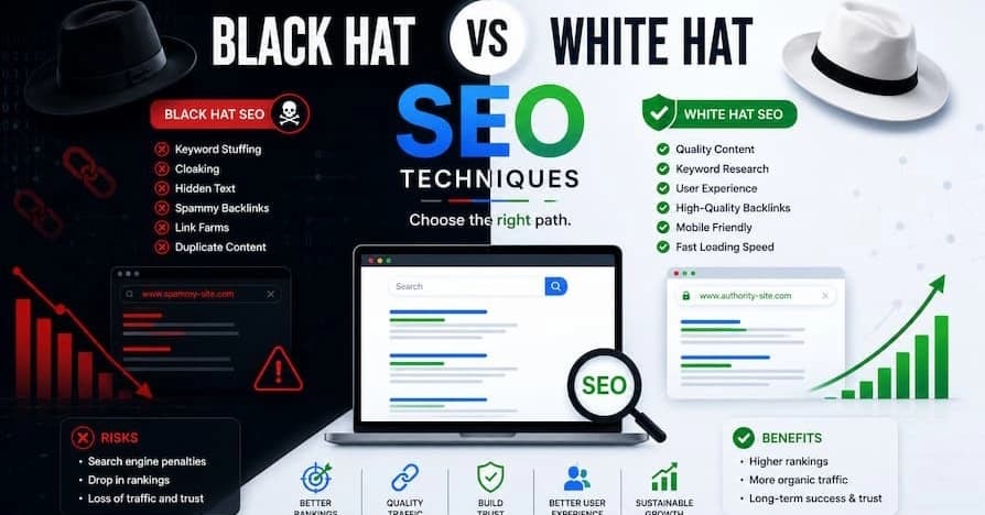 What is Black Hat & White hat SEO? Techniques of SEO
